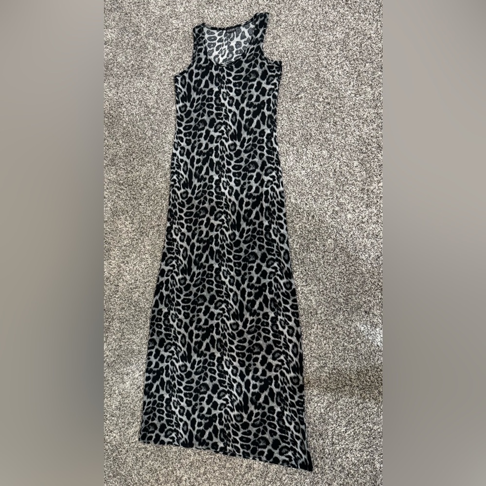 Alloy Apparel Leopard Print Maxi Dress